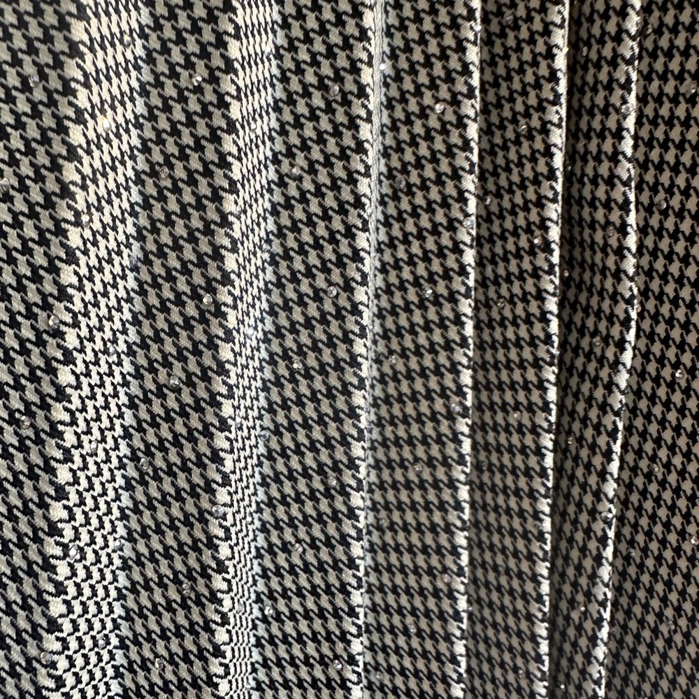 Sandro Black and White A-Line Skirt with rhinestone accents - Picture 3 of 4